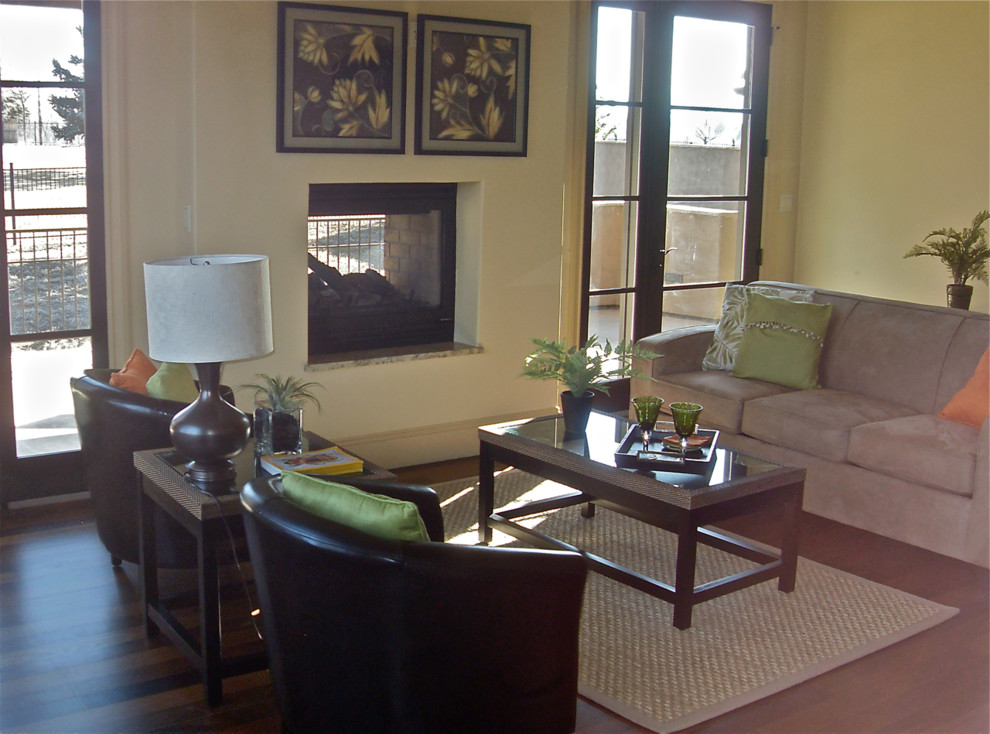 Living room - traditional living room idea in Denver