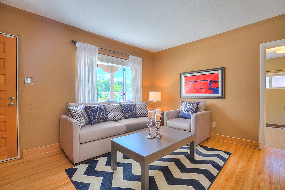 Home Staging Photos University Heights 2917 Hyder Ave SE, ABQ, NM Transitional Living Room