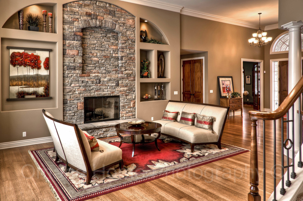 Example of a classic living room design in Omaha