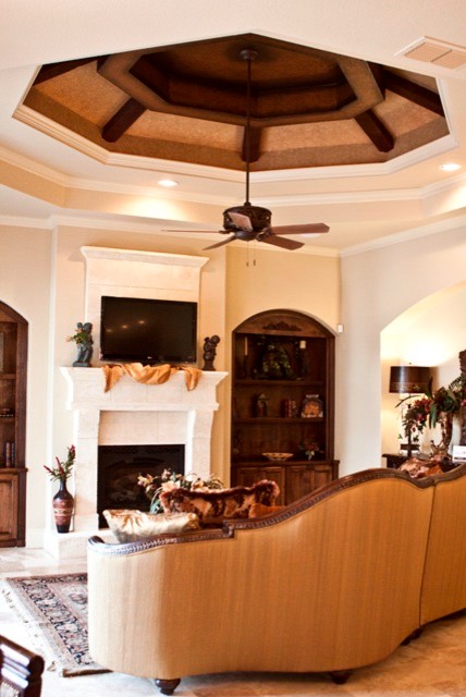 This is an example of a mediterranean living room in Austin.