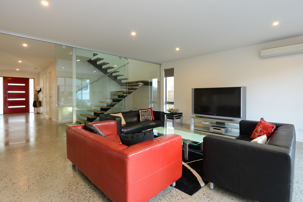 Modern living room in Adelaide.