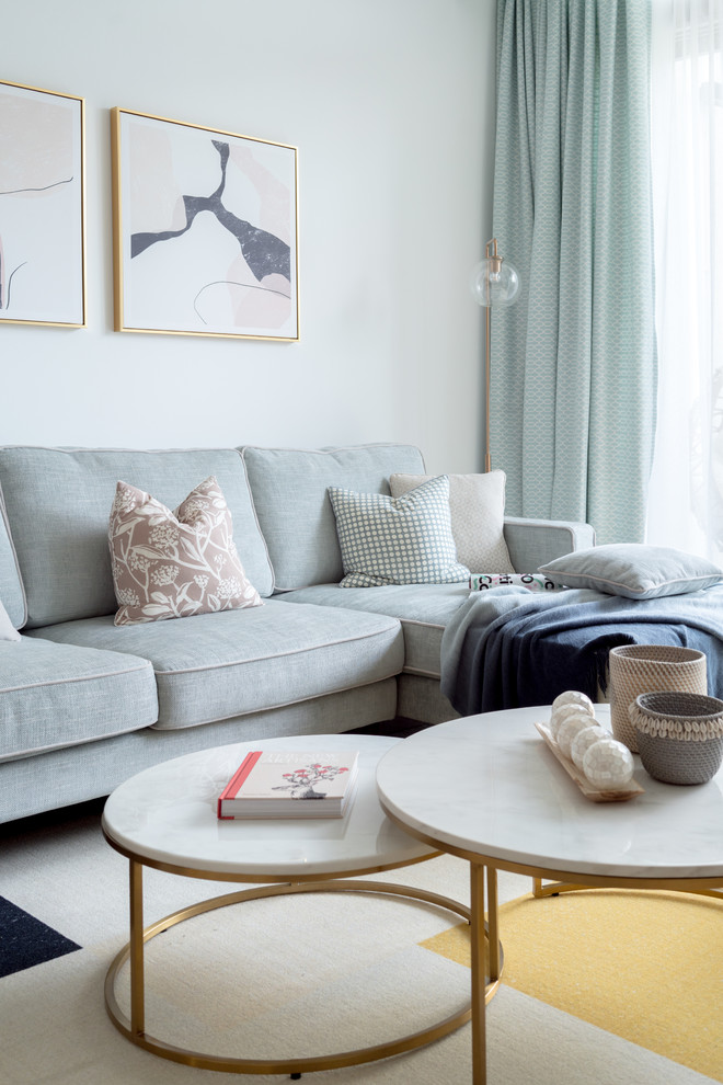 Стильный дизайн: гостиная комната в стиле шебби-шик - последний тренд