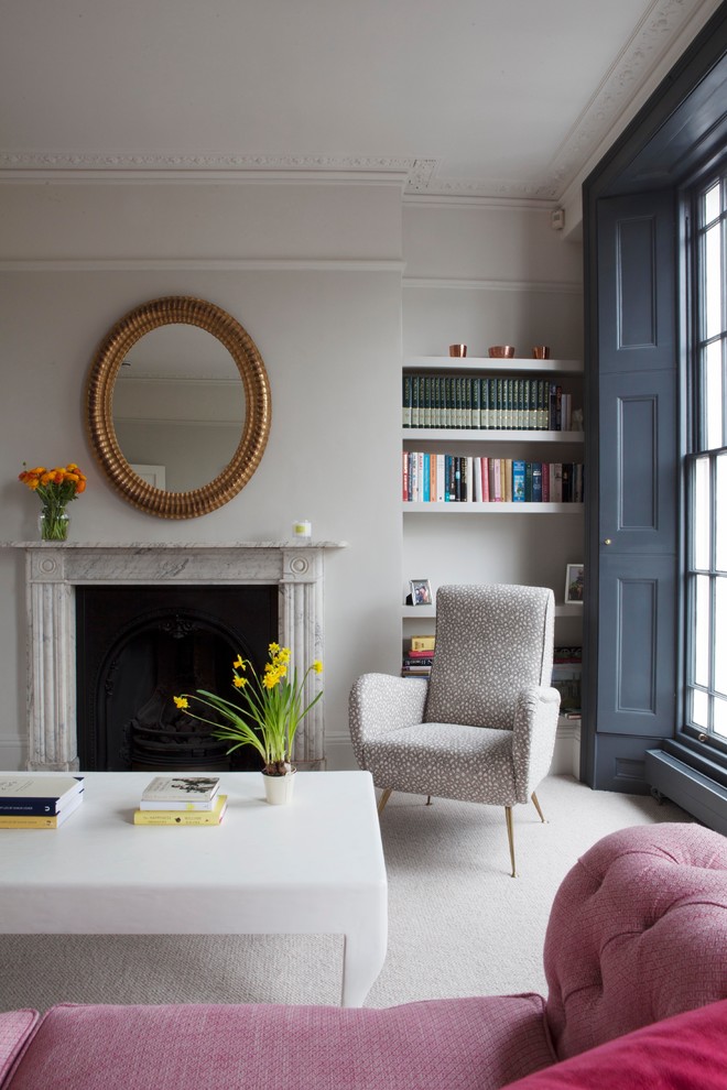 This is an example of a classic formal living room in London.