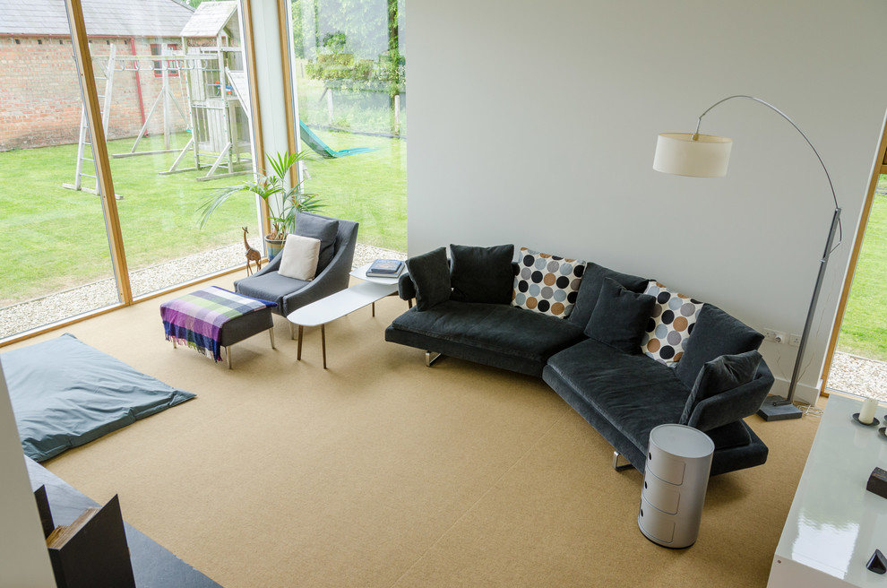 This is an example of a contemporary living room in Belfast.