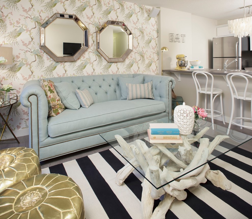 Howhome Decorated By Jillian Harris Eclectic Living Room Calgary By Brookfield Residential Yyc Houzz