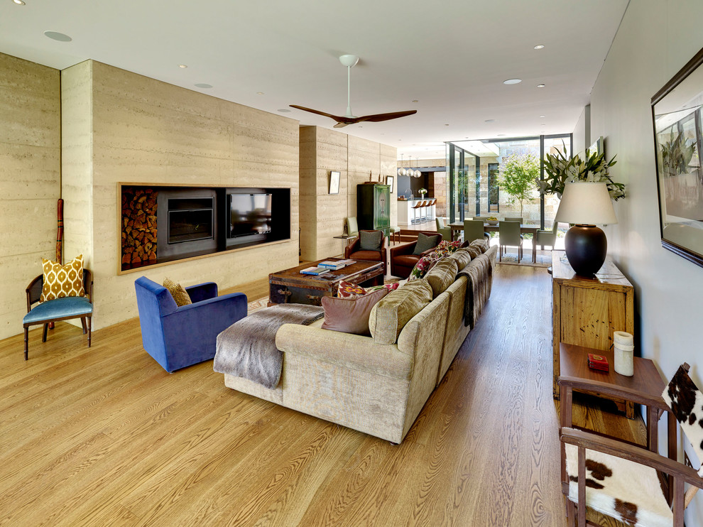 Inspiration for a modern living room remodel in Sydney