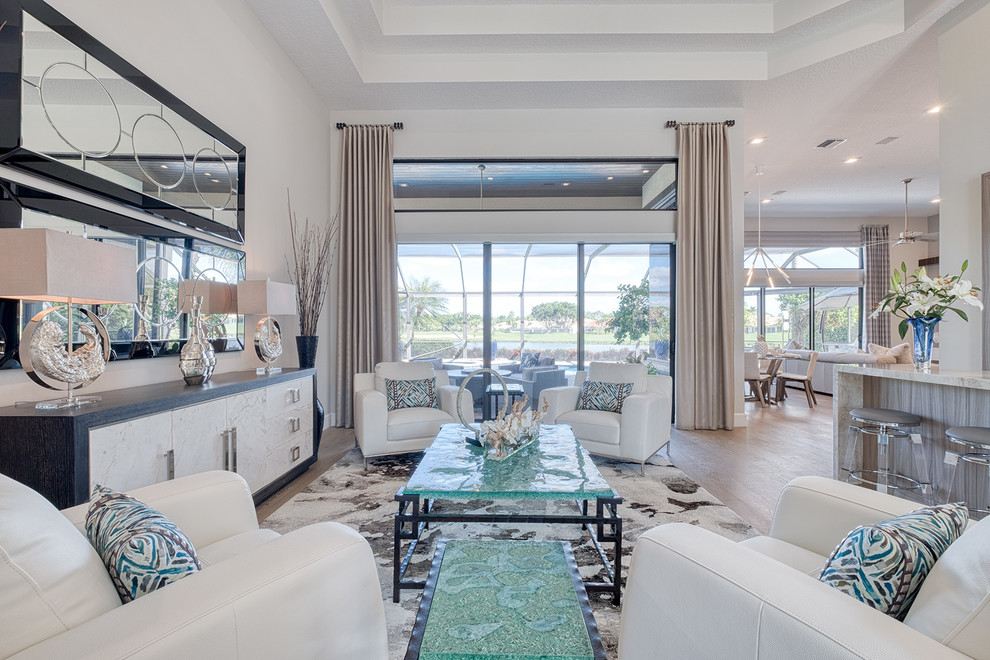 Mediterranean living room in Miami.