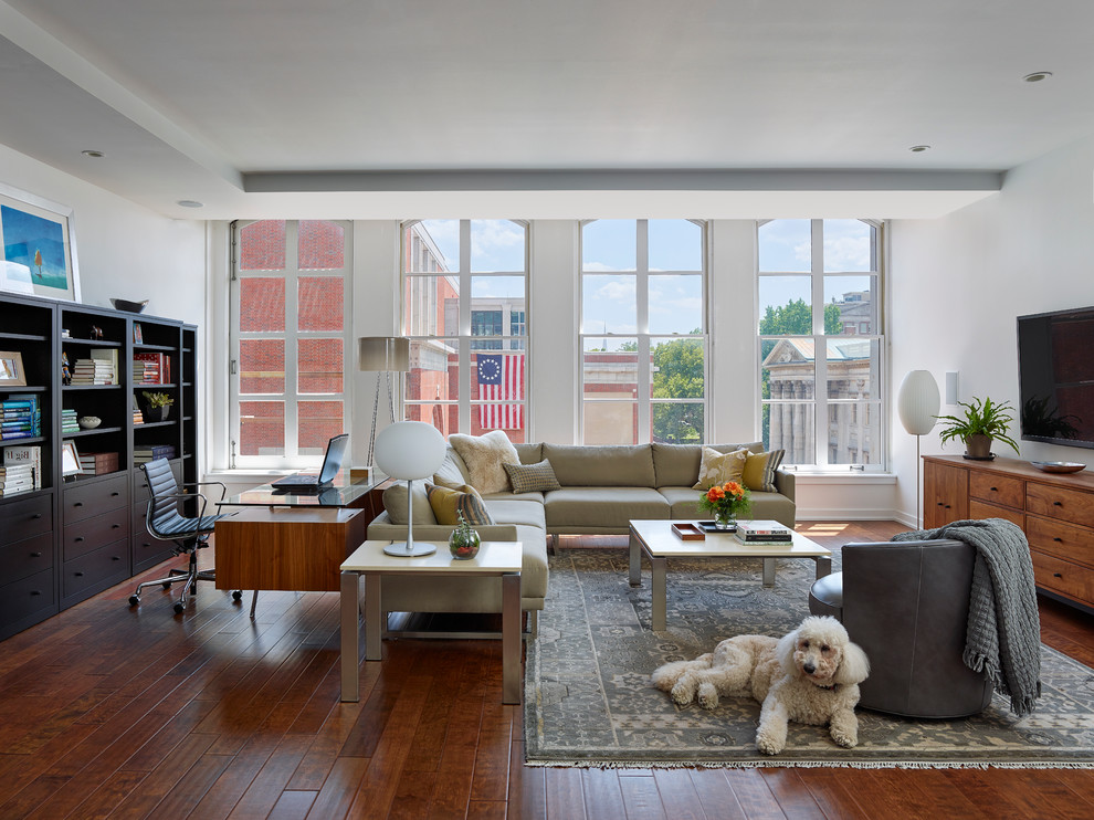 Independence Park Condo Moderne Salon Philadelphie par k YODER