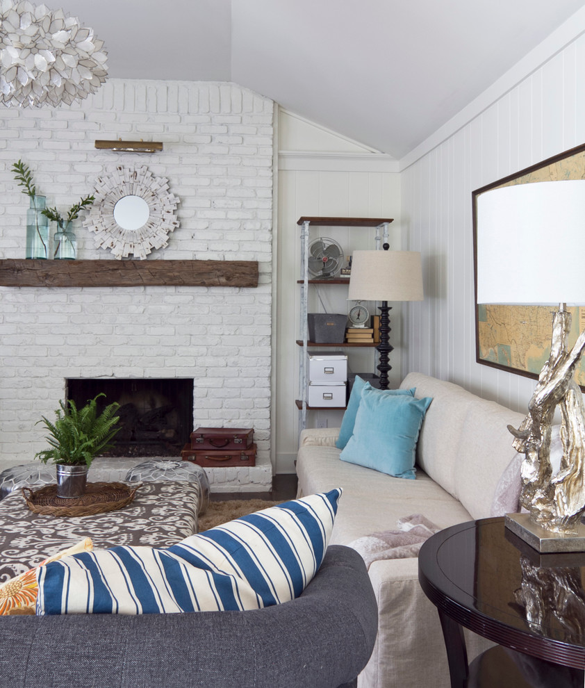 Inspiration for a contemporary living room remodel in Atlanta