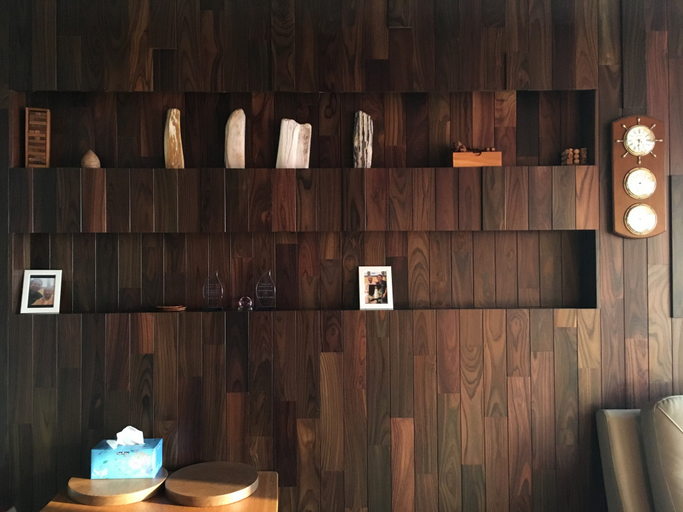 Indian Rose Wood Wall Cladding Industrial Living Room Singapore