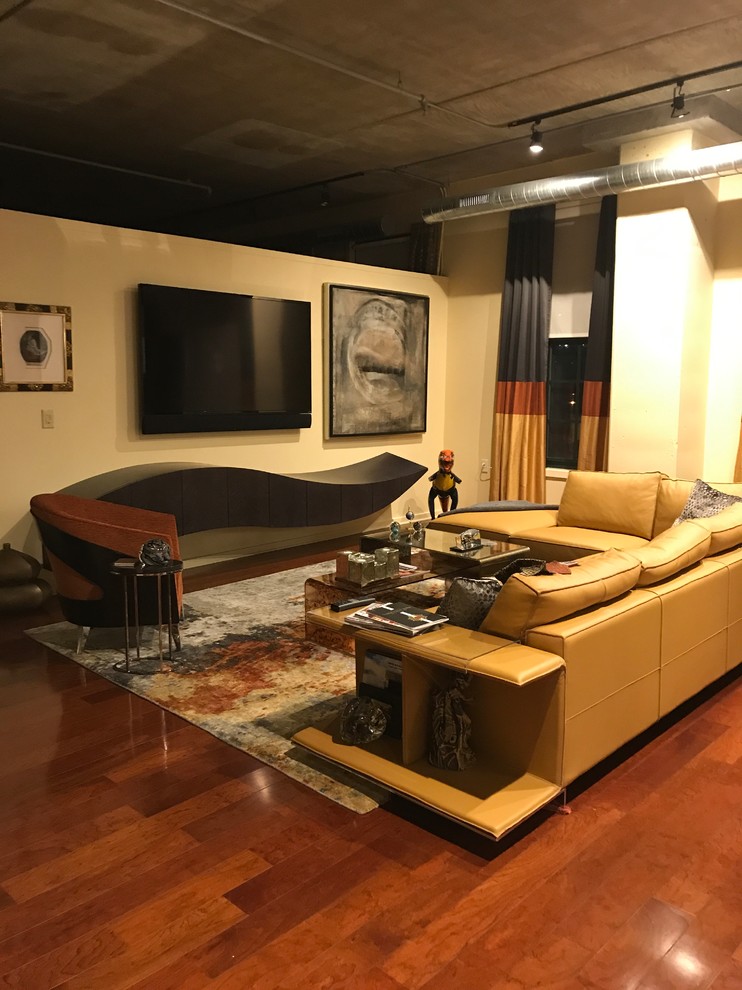 Photo of an industrial living room in Philadelphia.