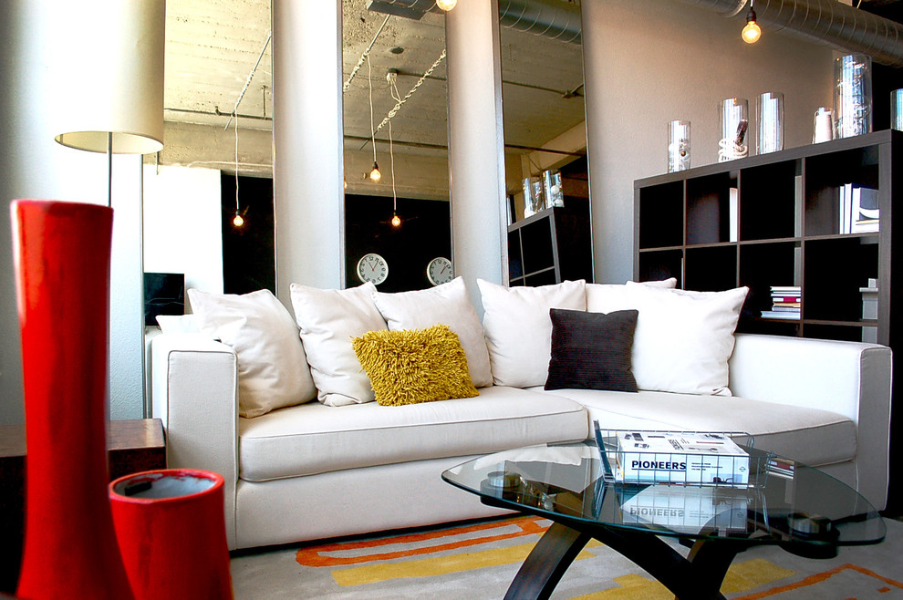 Industrial Urban Modern Living Room Kansas City by + Modern