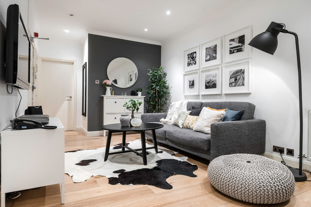 This is an example of a modern living room in London.