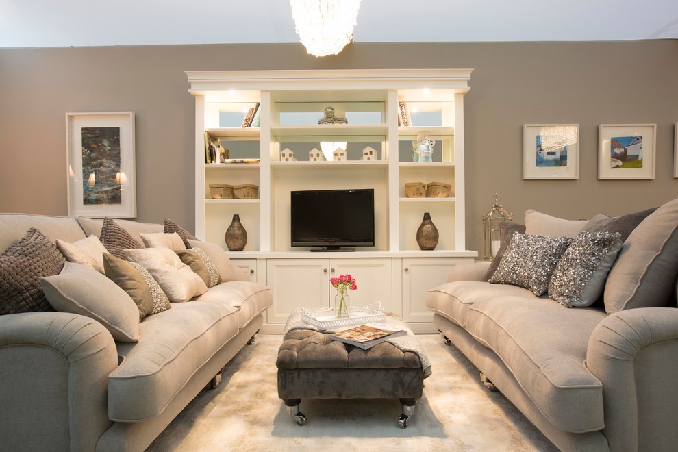 Contemporary living room in Dublin.