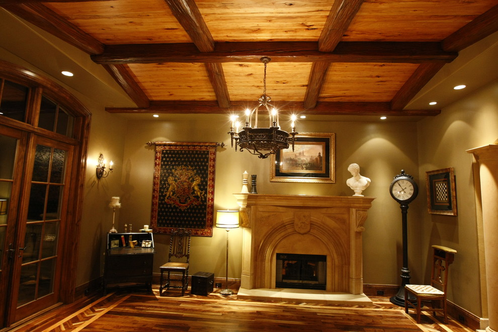 Example of a classic living room design in Oklahoma City