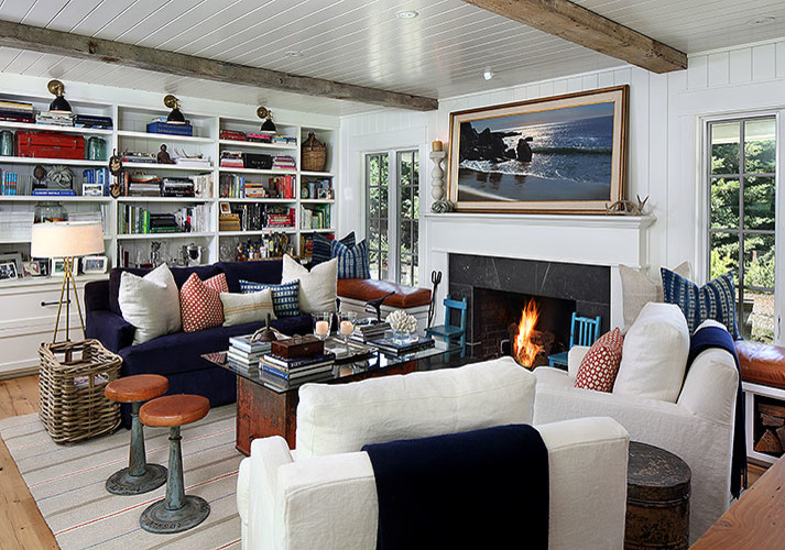 Interiros: Modern Farmhouse - Farmhouse - Living Room - San Francisco ...