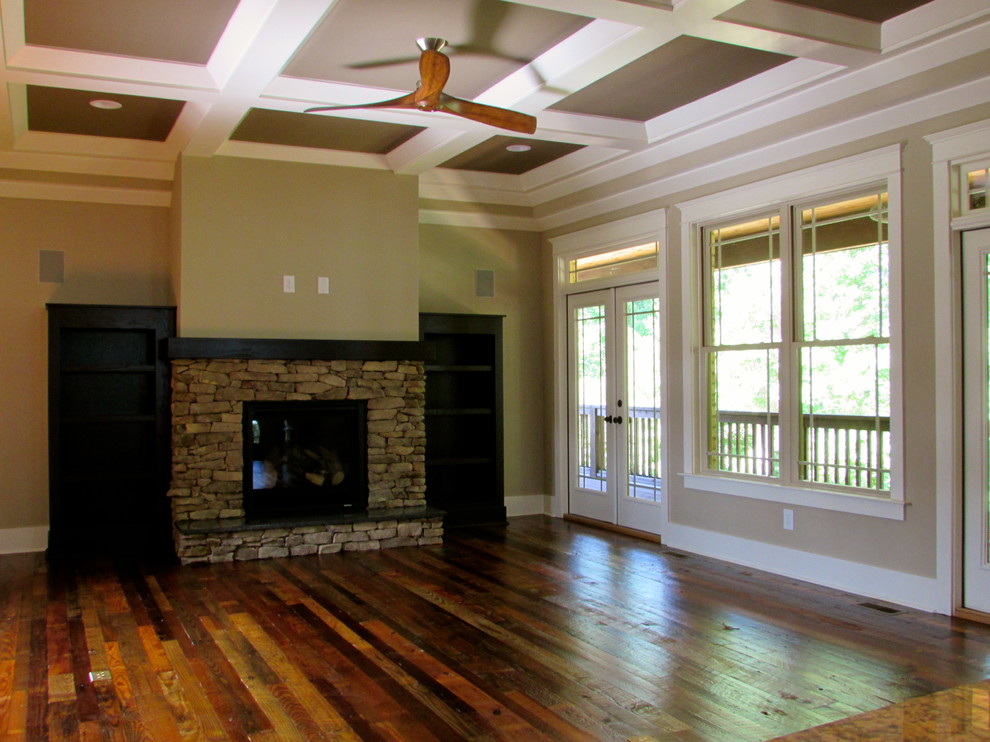 Living room - craftsman living room idea in Other