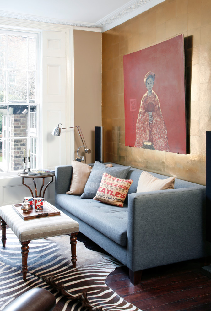 Living room - traditional living room idea in London