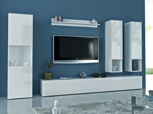 LC Mobili Sky Wall Unit White/Cognac - $2,175.00 - Modern - Living Room -  New York - by MIG Furniture Design, Inc. | Houzz
