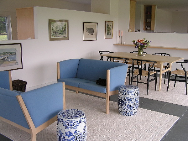 Living room - contemporary living room idea in Minneapolis