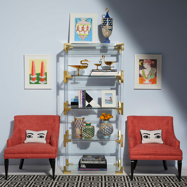 Jacques Etagere Moderno Salón Nueva York de Jonathan Adler Houzz