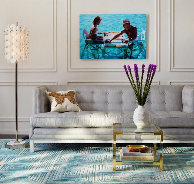 Jacques Two-Tier Accent Table - Modern - Living Room - New York 