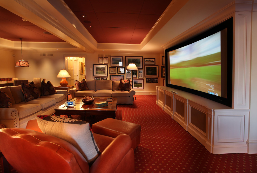 Example of a classic home theater design in Philadelphia