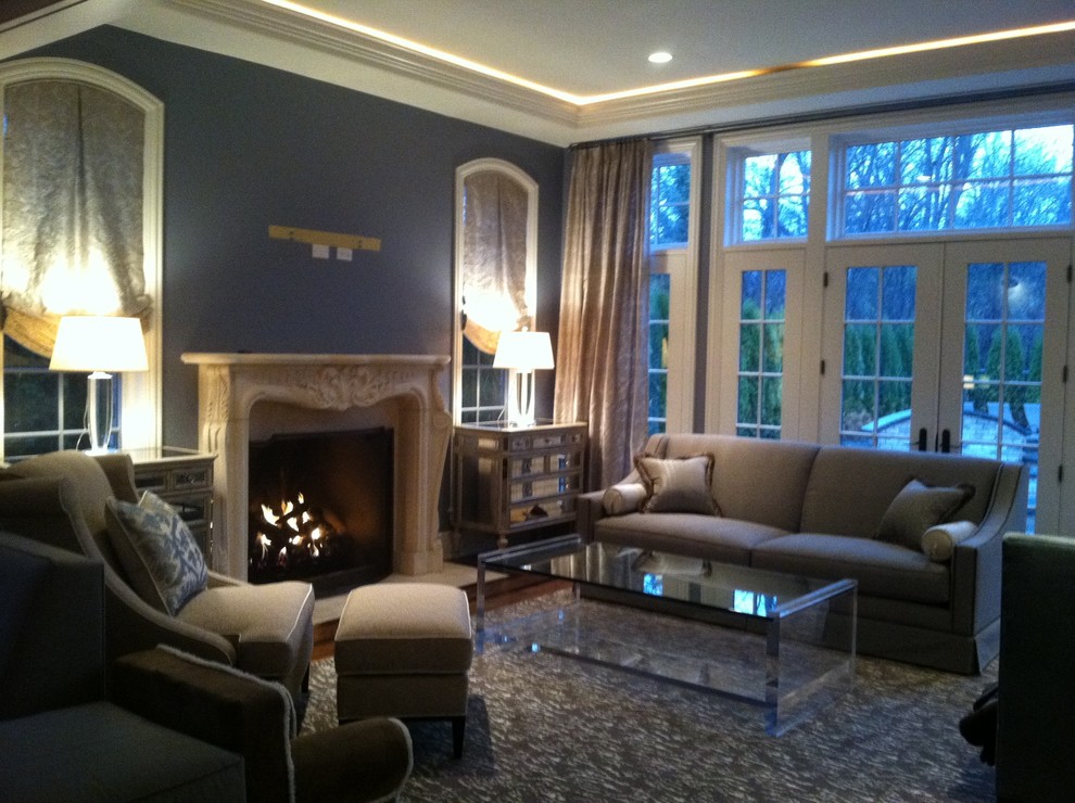 James Thomas Design Traditional Living Room Chicago by Applique Artistry Houzz