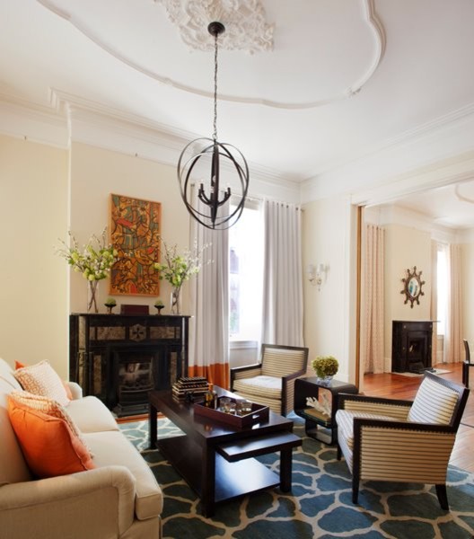 Jennifer Neal Design Studio Ecléctico Salón Charleston de Jennifer Neal Design Studio