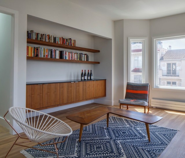 Jersey Street Apartments, Noe Valley Contemporary Living Room San