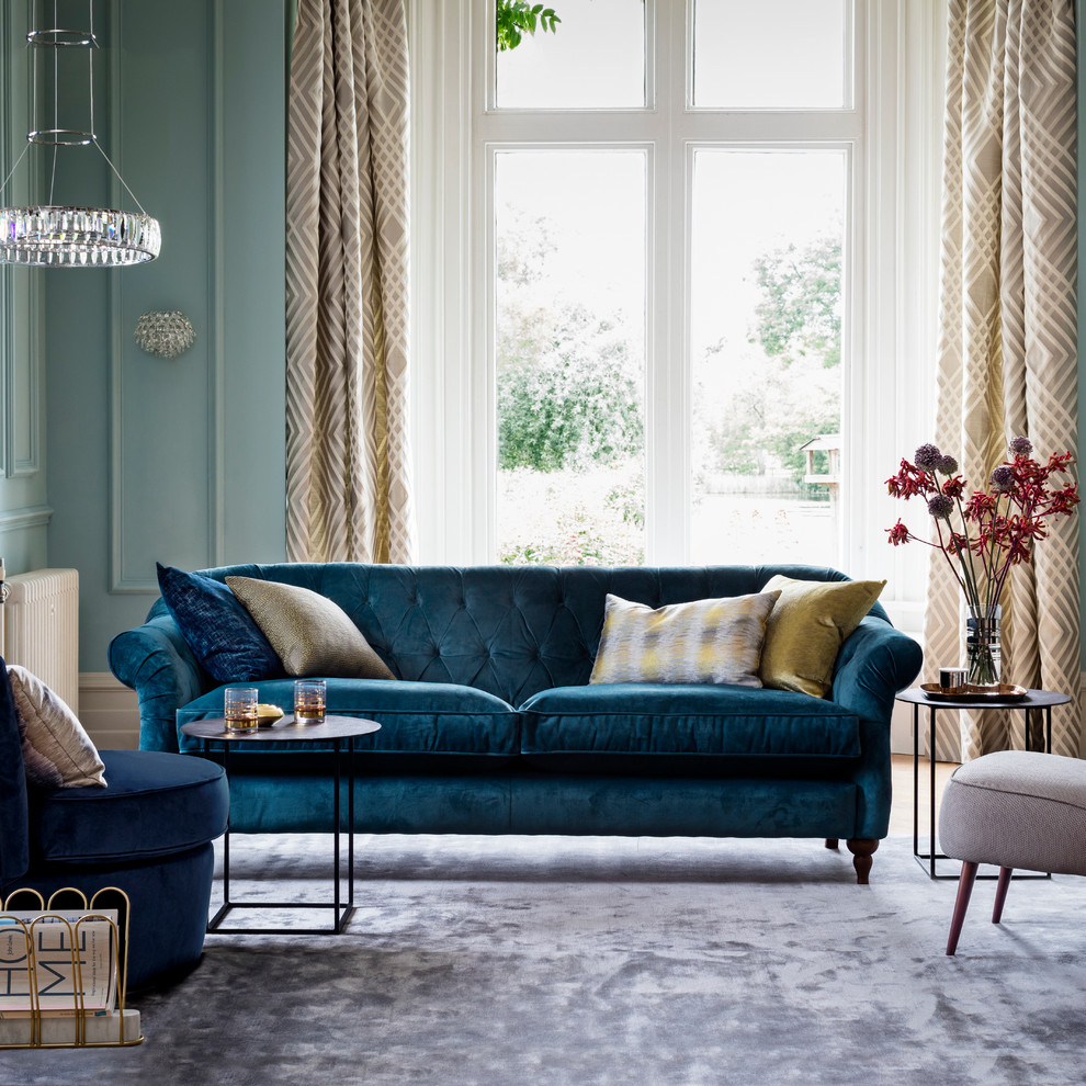 Elegant living room photo in London