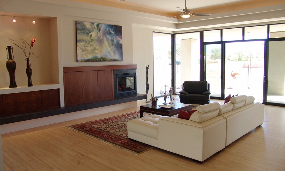 John's Living Room After Contemporary Living Room Albuquerque