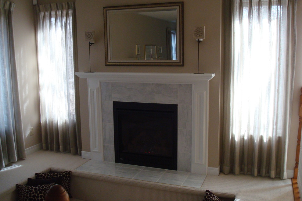 Kanata Fireplace Makeover After Modern Living Room Ottawa by