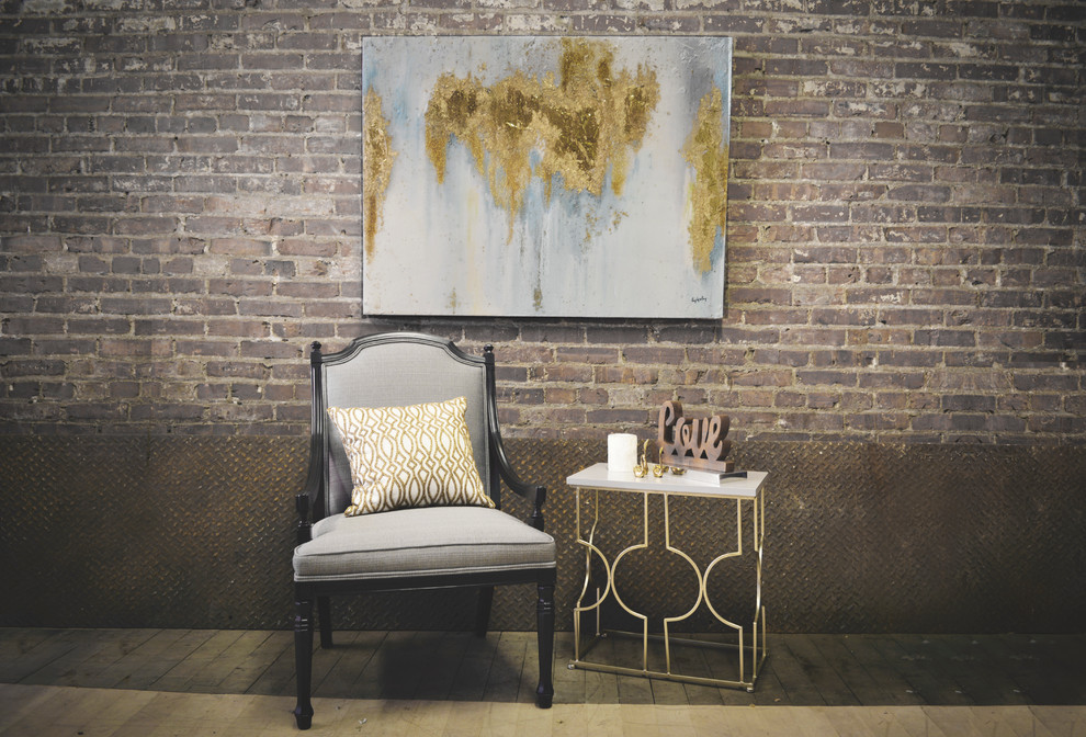 Kansas City West Bottoms Industrial Loft Industrial Living Room