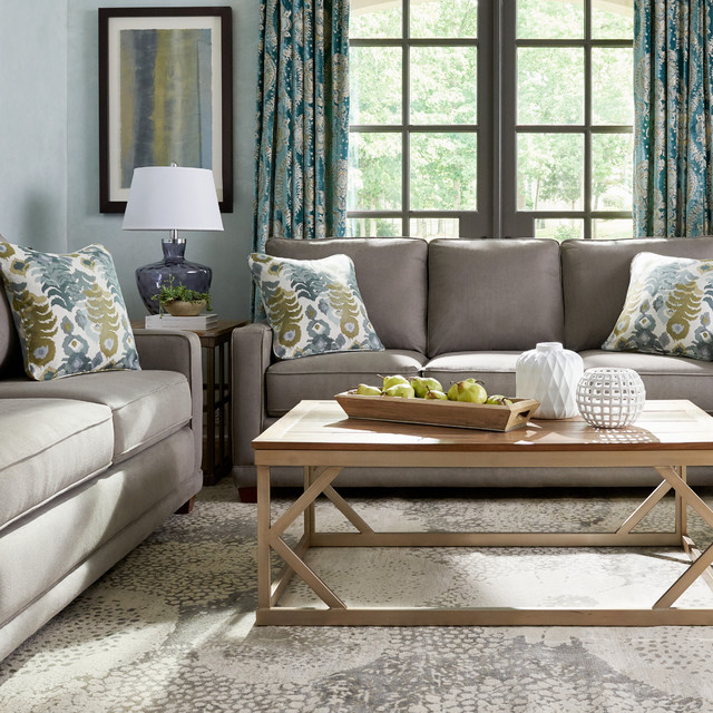 Lazy Boy Apartment Size Sectional Sofa Baci Living Room