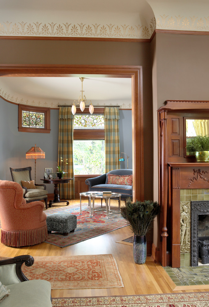 Kenwood Queen Anne Traditional Living Room Minneapolis by David
