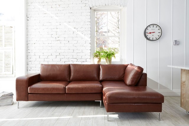 Kingly Leather Corner Sofa, Modern Leather Corner Sofas Uk