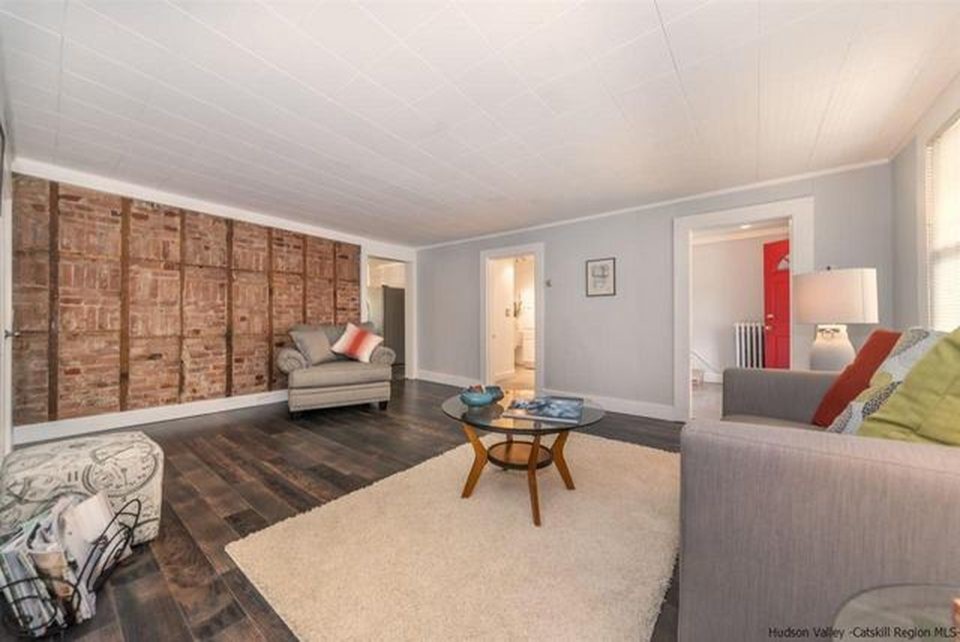 Kingston Renovation and Staging Transitional Living Room New York