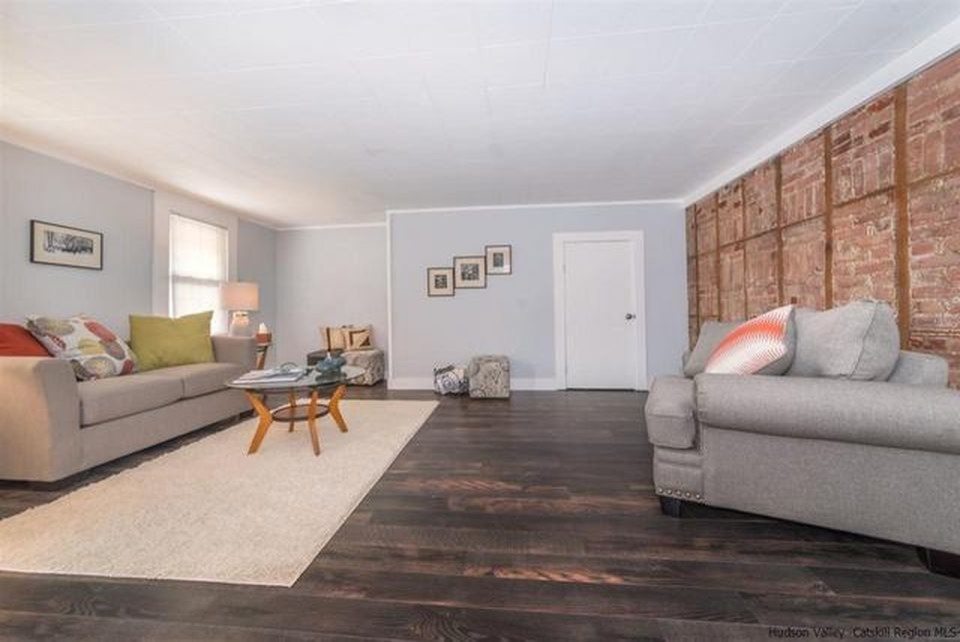 Kingston Renovation and Staging Transitional Living Room New York