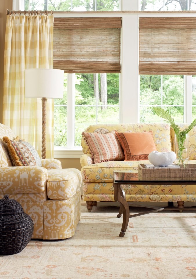 Kirsch Faux Wood Blinds Traditional Living Room Other by