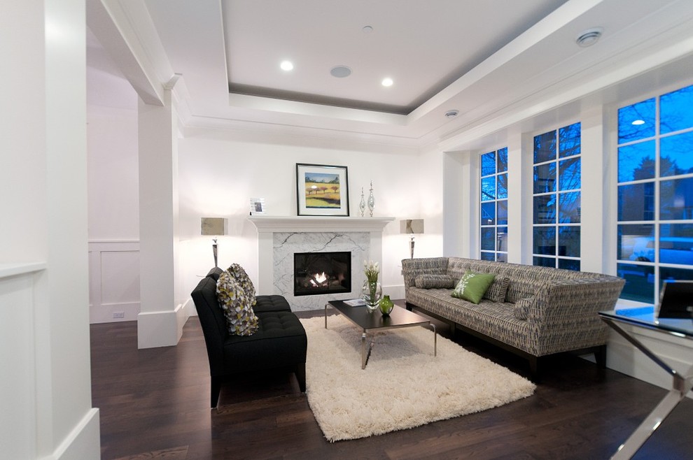 Photo of a contemporary formal living room in Vancouver.
