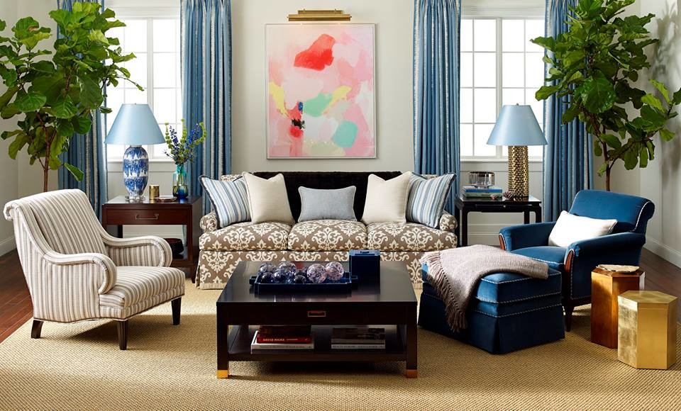 Photo of a medium sized eclectic open plan living room in Portland with white walls, medium hardwood flooring, no fireplace and brown floors.