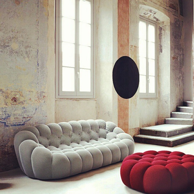 Inspiration for a mid-sized modern open concept concrete floor living room remodel in Philadelphia