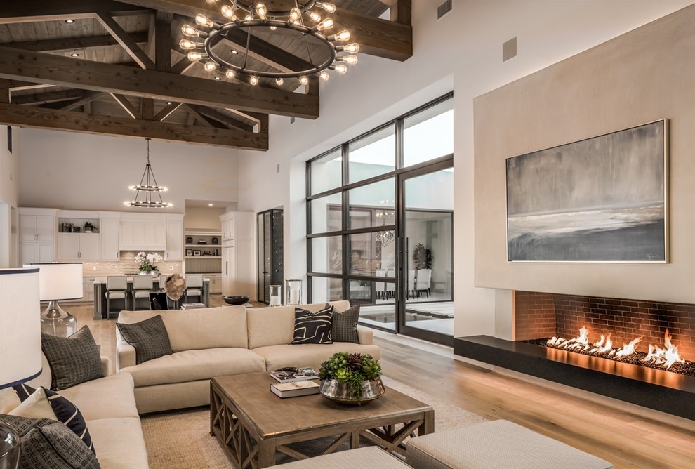 La Gracia Residence - Transitional - Living Room - San Diego - by John ...