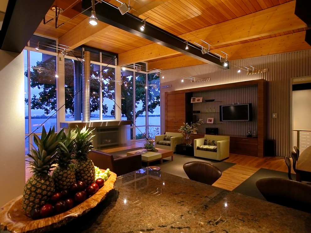 Eclectic living room in Other.