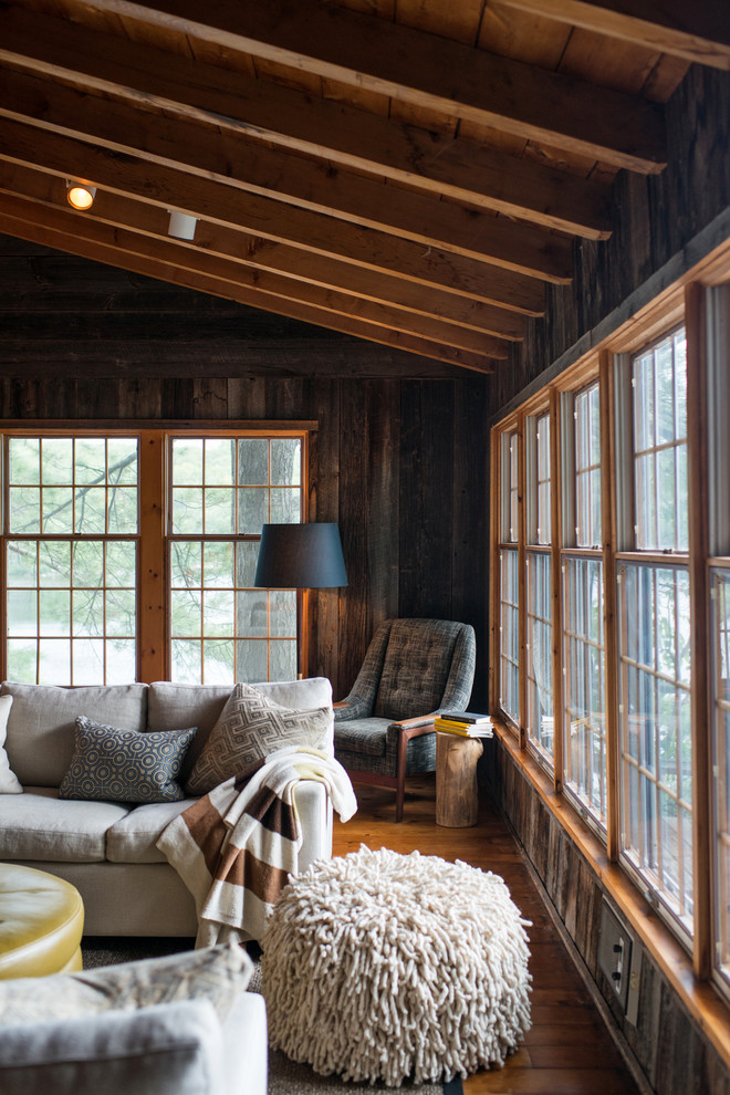 Example of a mountain style formal living room design in Toronto