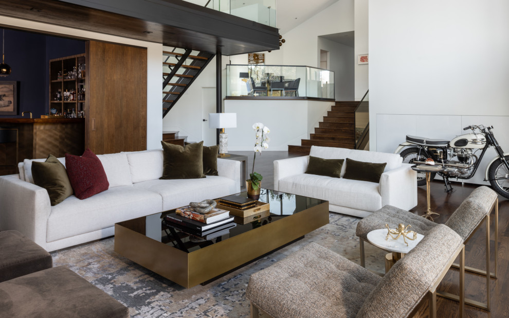 Lakehill Home - Contemporary - Living Room - Dallas - by Studio Neshama ...