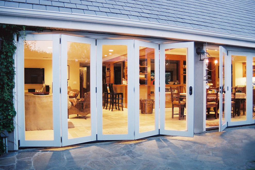 Lanai Door in Orange County Transitional Living Room Orange