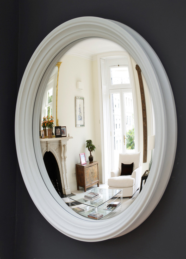 Design ideas for a traditional living room in London.