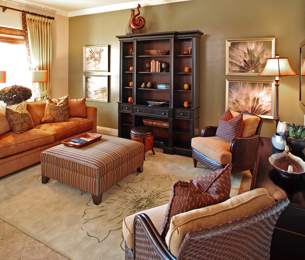 Inspiration for a large contemporary formal living room in Nashville.